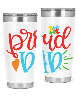 proud dad Style 36#- autism- Tumbler