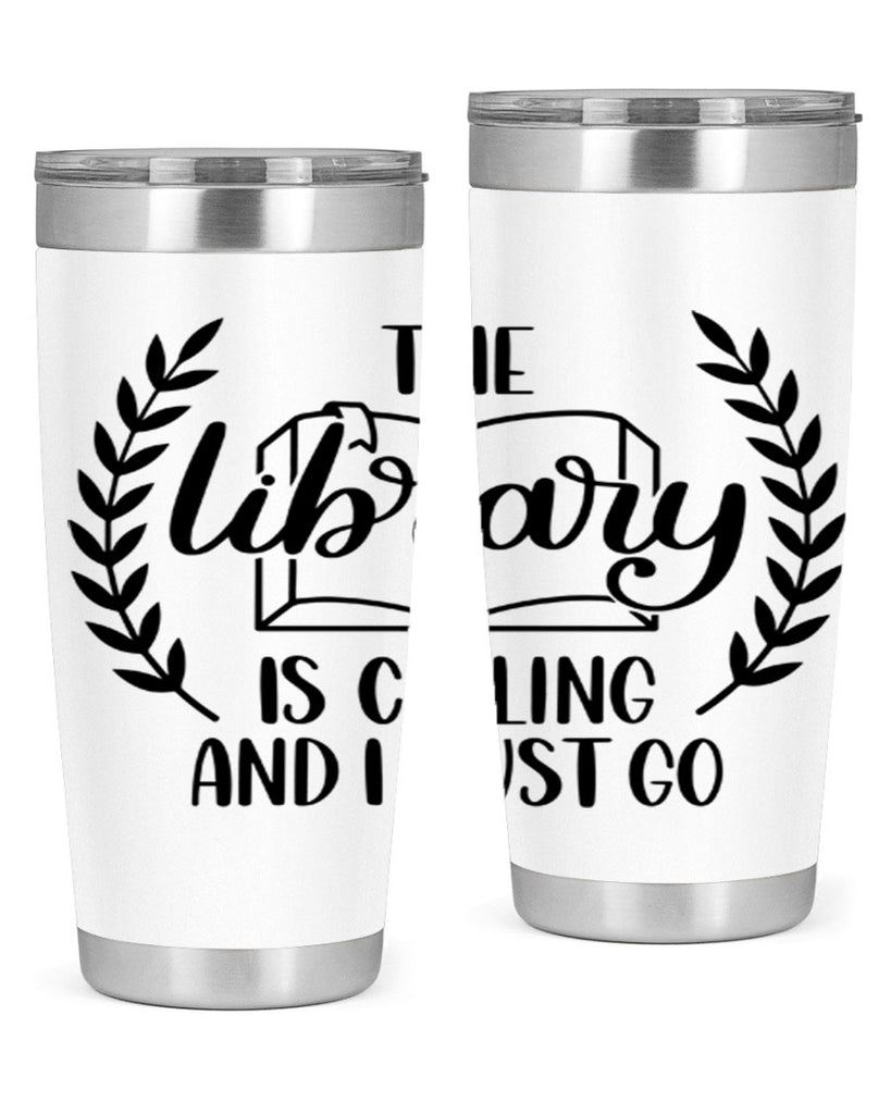 the library is calling and i must go 25#- reading- Tumbler