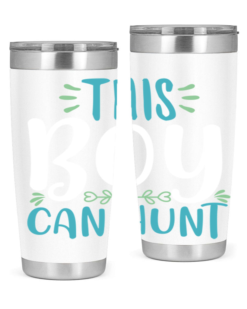 this boy can huntt 1#- easter- Tumbler