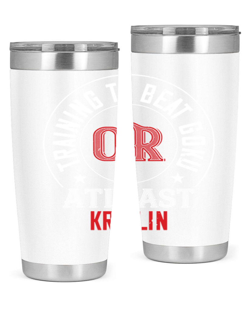 training to beat goku or atleast krillin 60#- gym- Tumbler