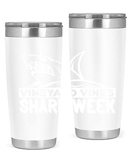 vineyard vines Shark Week Style 8#- shark  fish- Tumbler