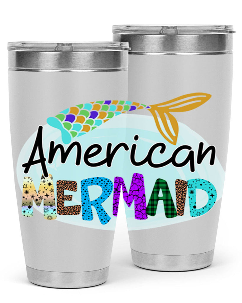 American Mermaid 14#- mermaid- Tumbler