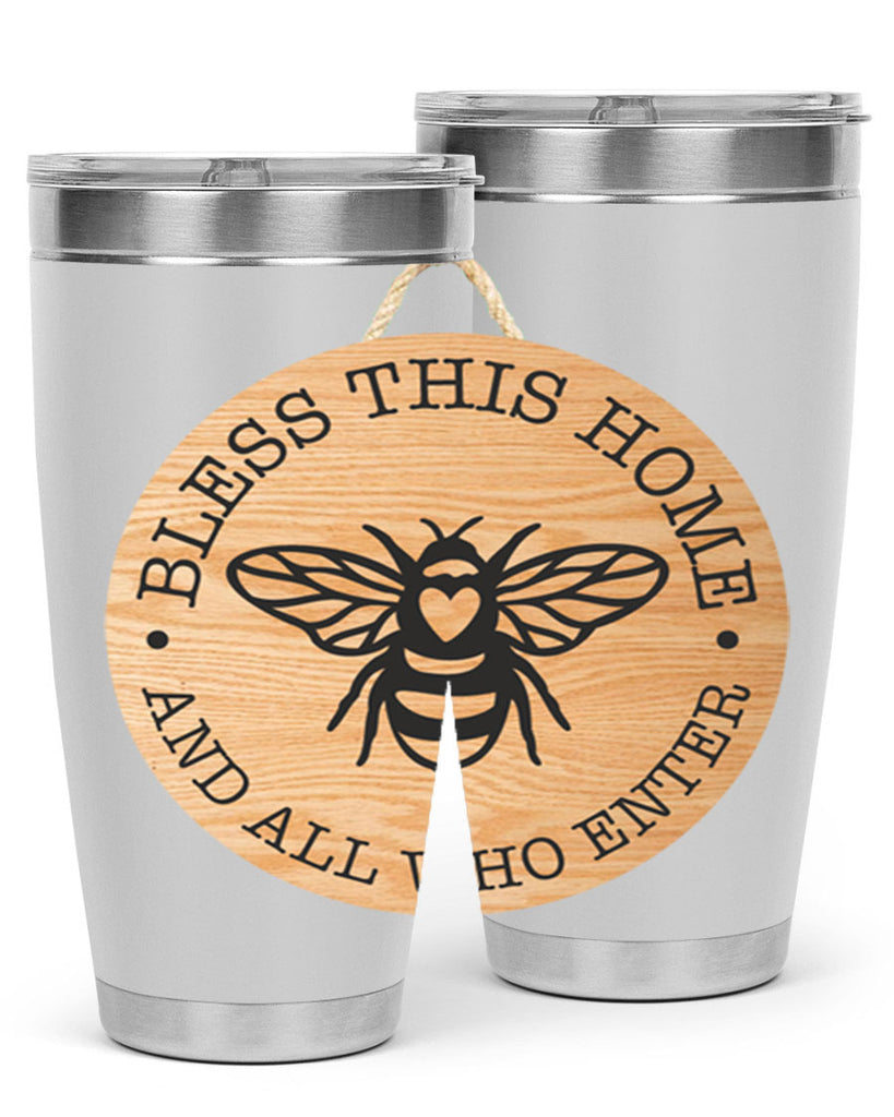 Bless this Home Bee Mockup58#- spring- Tumbler