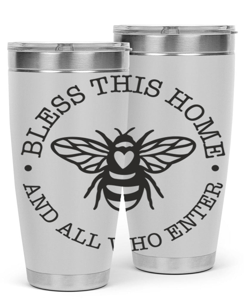 Bless this Home Bee59#- spring- Tumbler