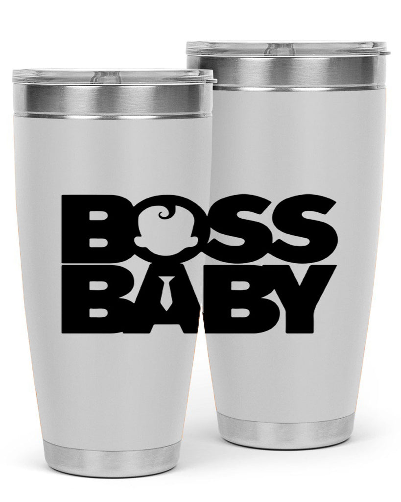 Boss Baby On Board 1#- black words phrases- Cotton Tank
