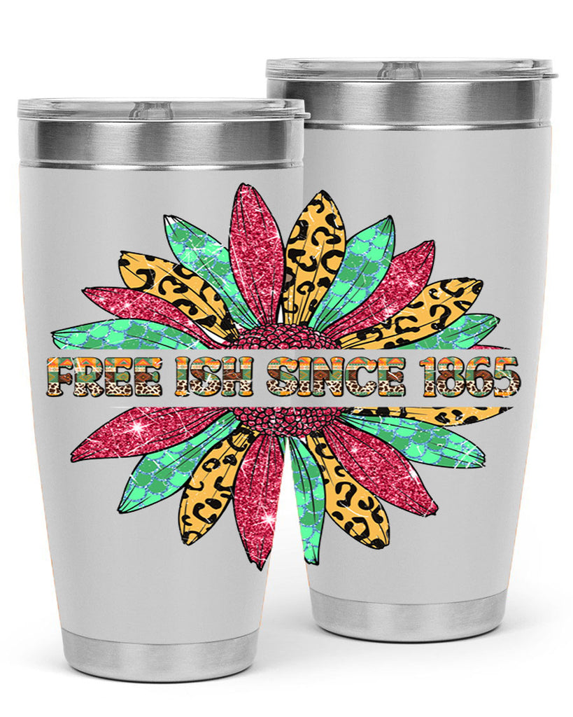 Freeish Since 1865 Sunflower Juneteenth 15#- Juneteenth- tumbler