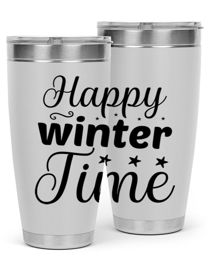 Happy Winter Time 133#- winter- Tumbler