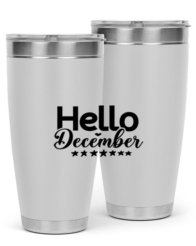 Hello December 156#- winter- Tumbler