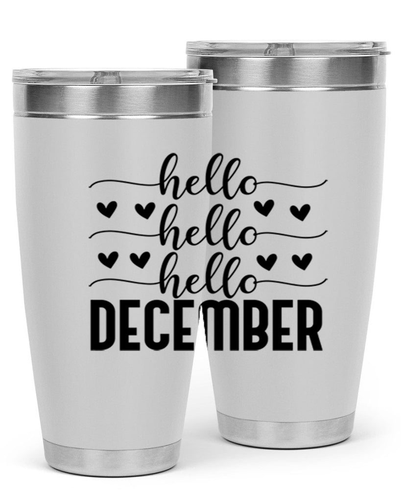 Hello December 157#- winter- Tumbler