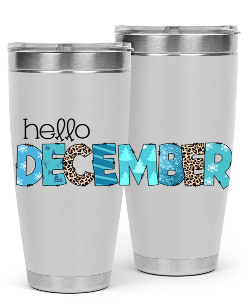 Hello December 187#- winter- Tumbler