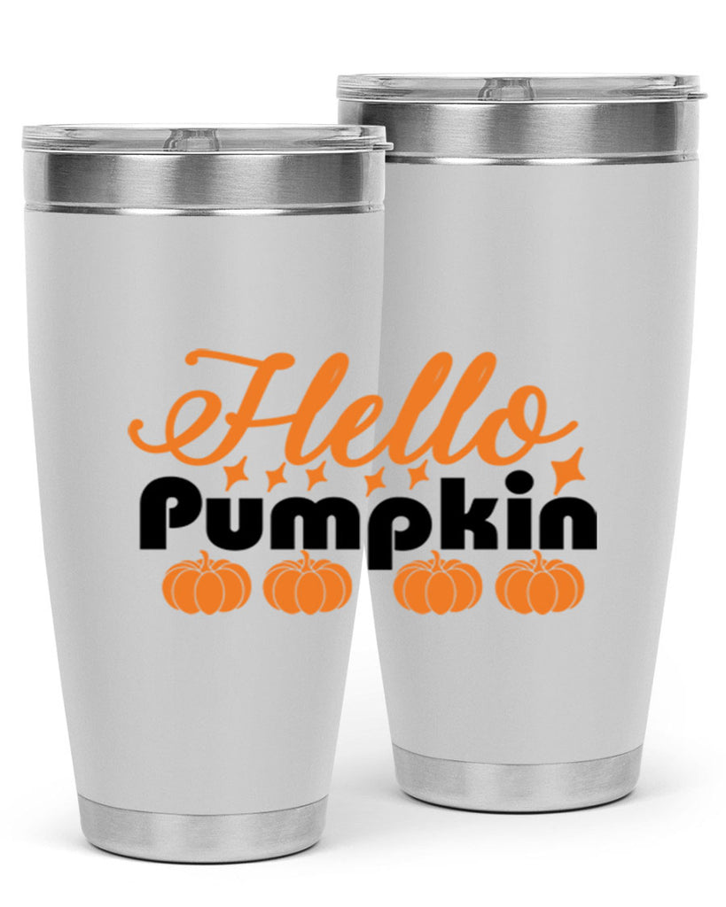 Hello Pumpkin 292#- fall- Tumbler
