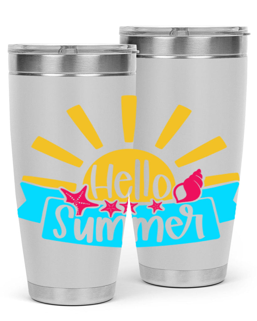 Hello Summer Style 38#- summer- Tumbler