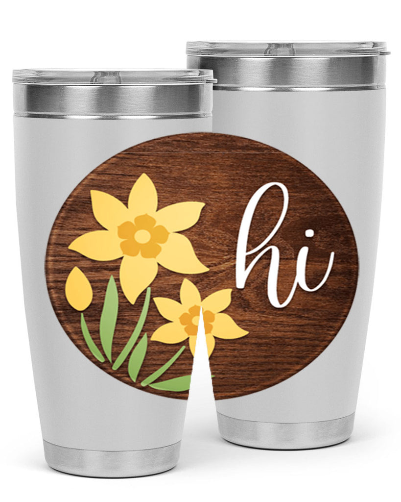 Hi daffodil flower Mockup235#- spring- Tumbler