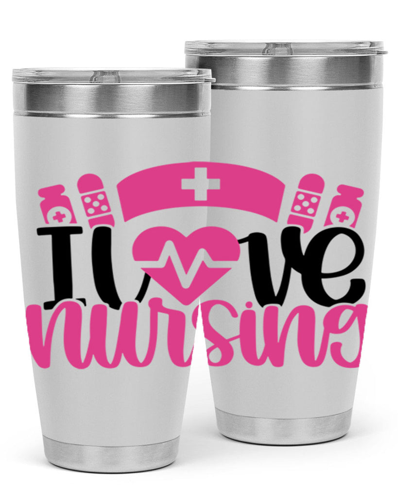I Love Nursing Style Style 171#- nurse- tumbler