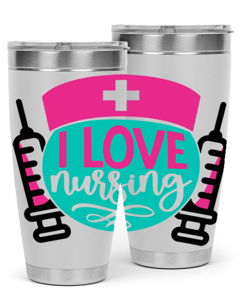 I Love Nursing Style Style 172#- nurse- tumbler