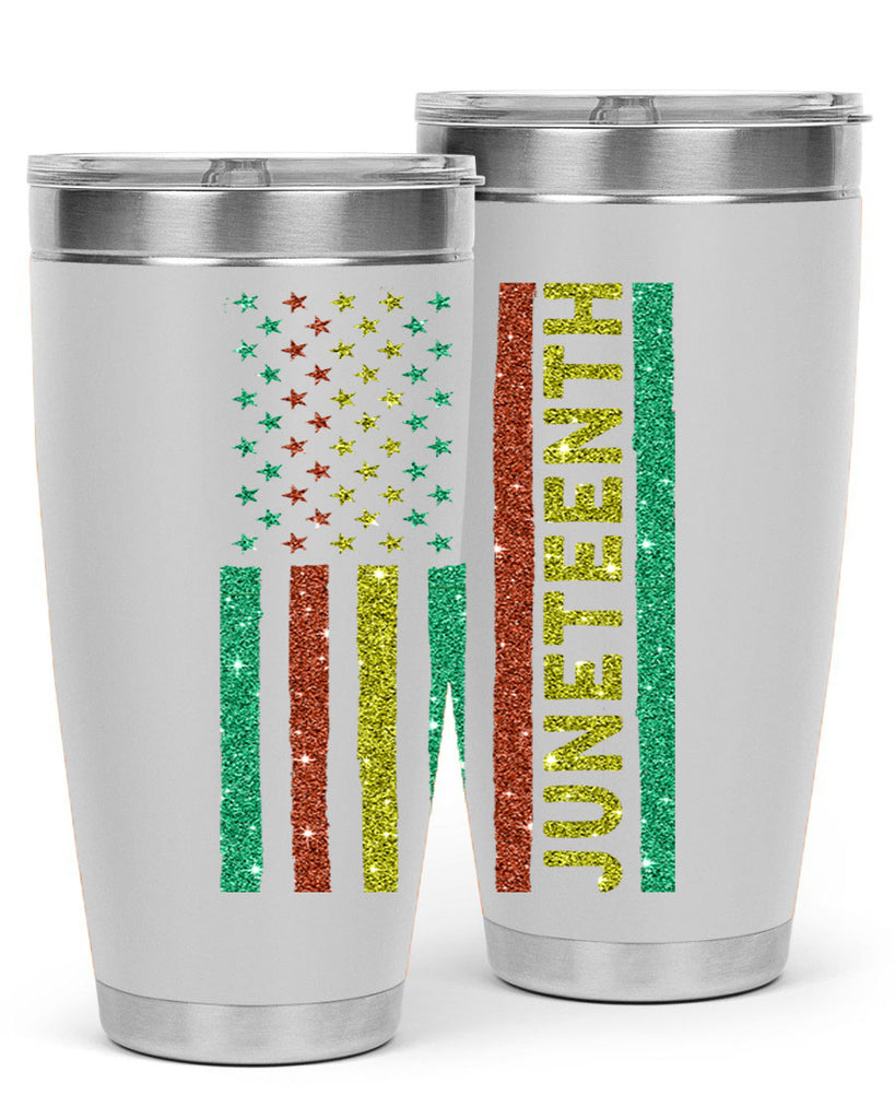 Juneteenth Freedom Day Afro Usa Flag Png 23#- Juneteenth- tumbler