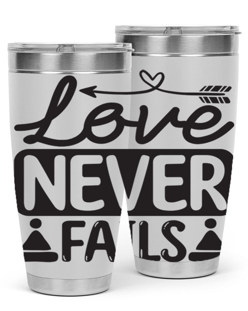 Love never fails 317#- winter- Tumbler