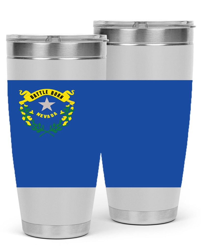 Nevada 24#- Us Flags- Tumbler
