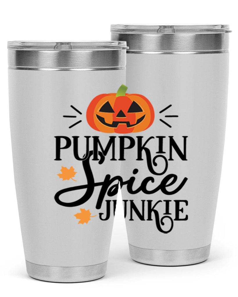 Pumpkinspicejunkie 568#- fall- Tumbler