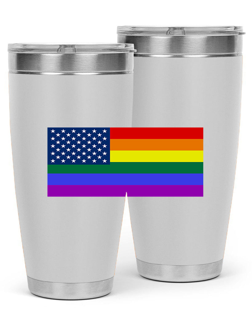 Rainbow american flag 11#- lgbt- Tumbler