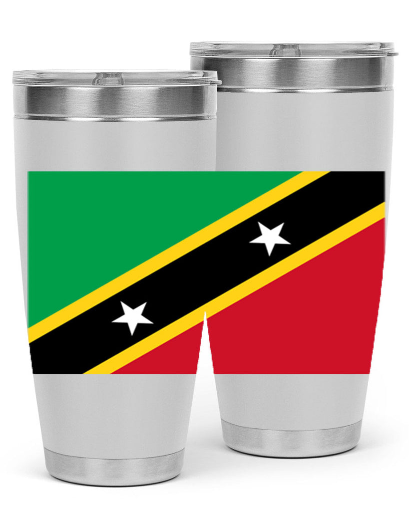 Saint Kitts and Nevis 52#- world flags- Tumbler