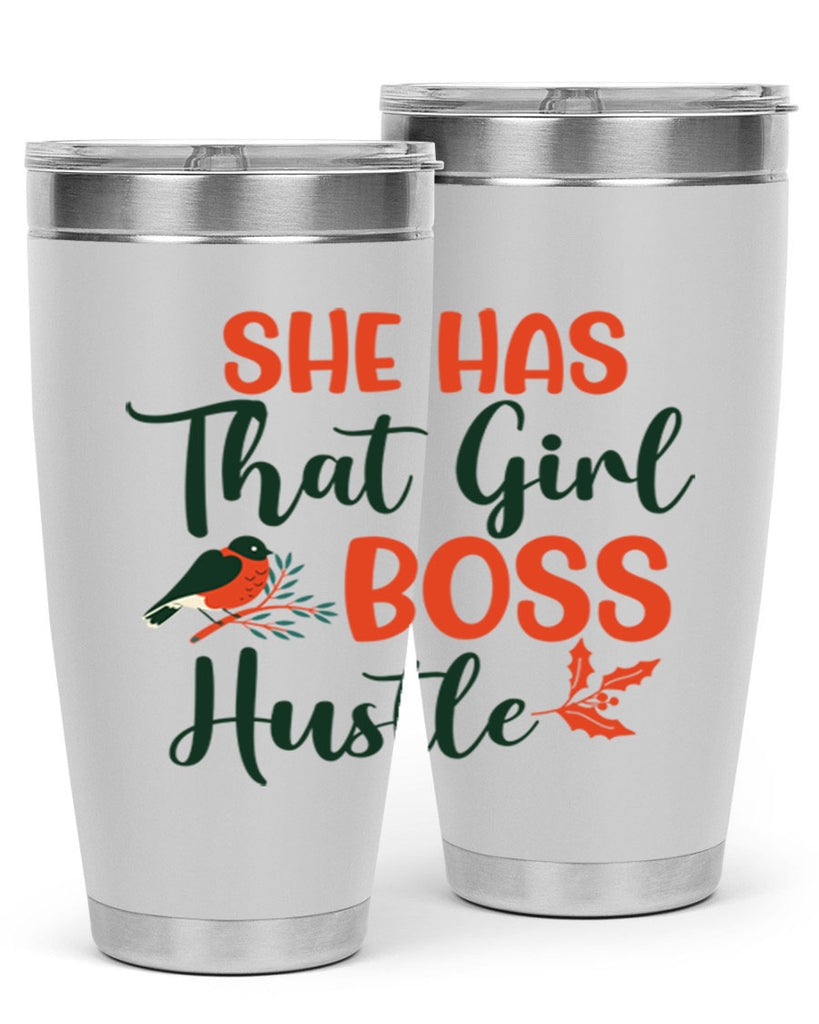 She Has That Girl Boss Hustle 363#- winter- Tumbler