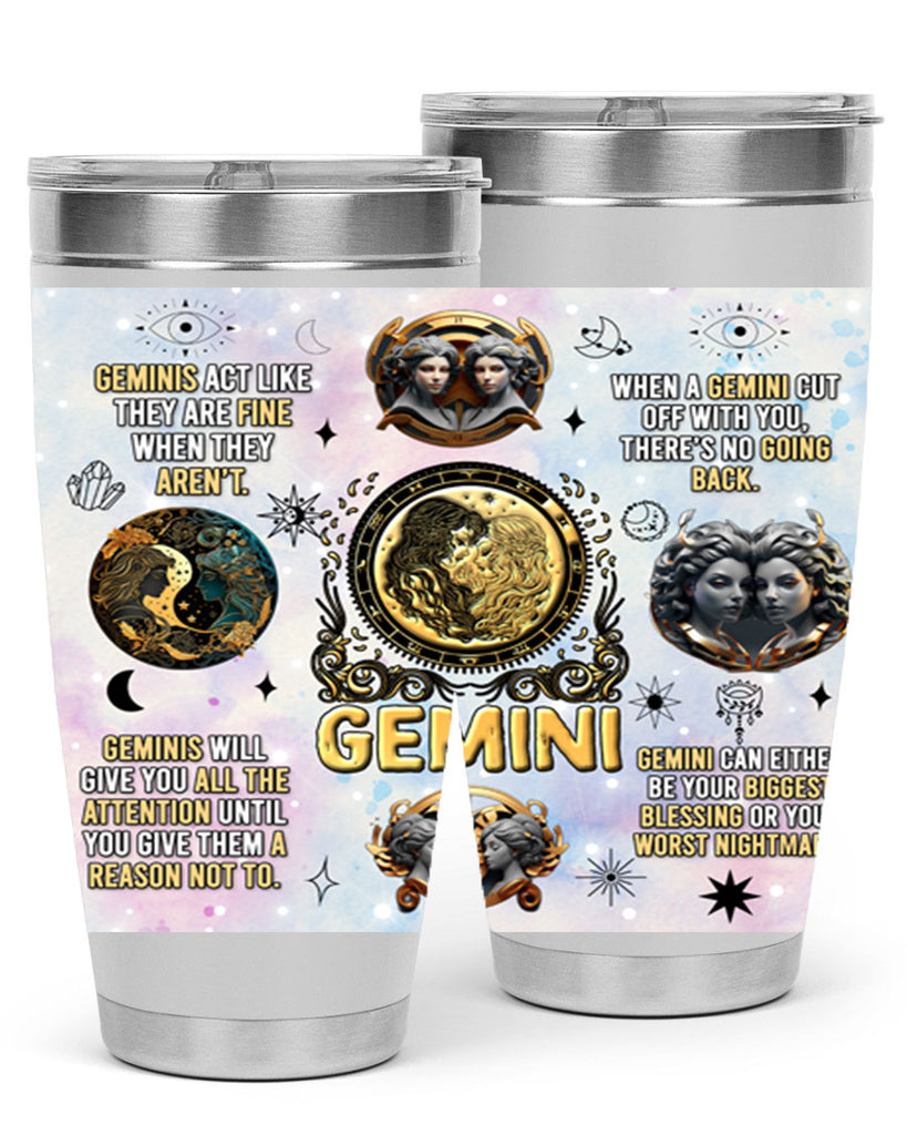 StraightGemini 472#- zodiac- Tumbler