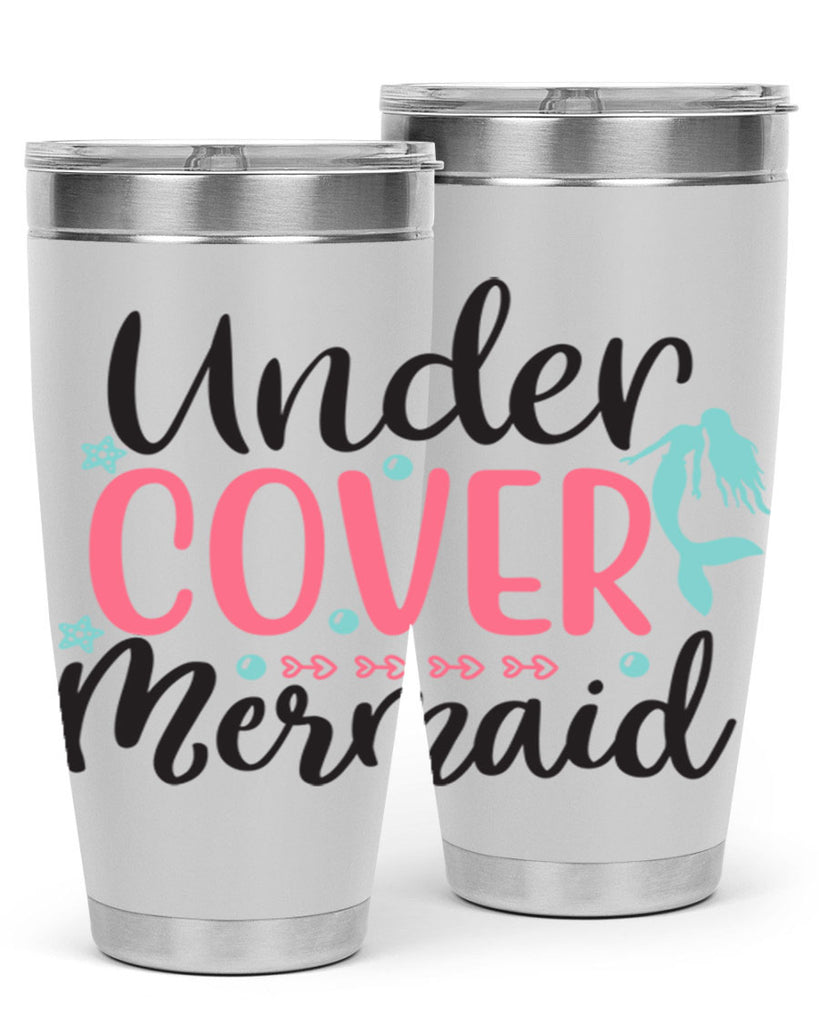 Undercover Mermaid 656#- mermaid- Tumbler