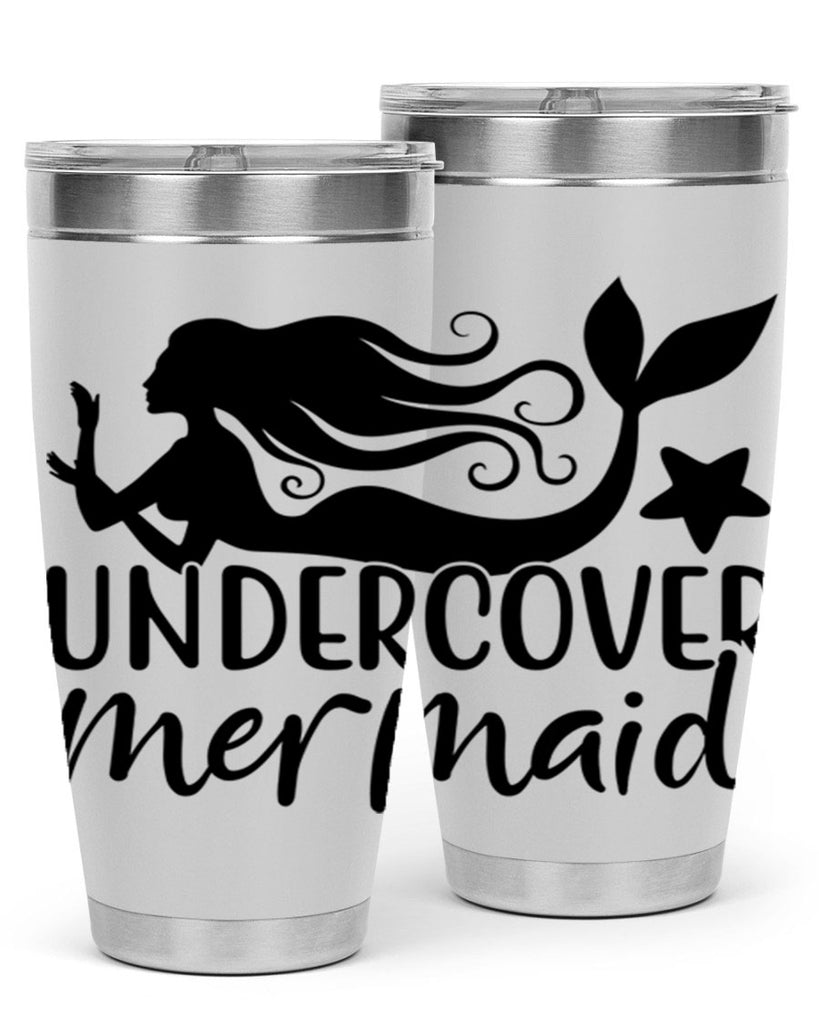 Undercover mermaid 657#- mermaid- Tumbler