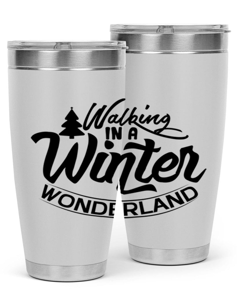 Walking In A Winter Wonderland 435#- winter- Tumbler