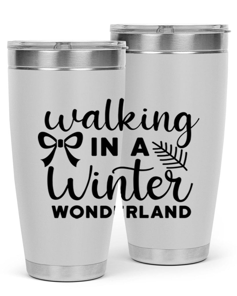 Walking In A Winter Wonderland 441#- winter- Tumbler