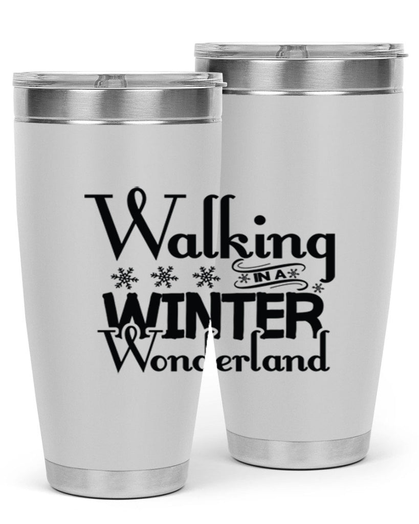 Walking in a Winter Wonderland 437#- winter- Tumbler