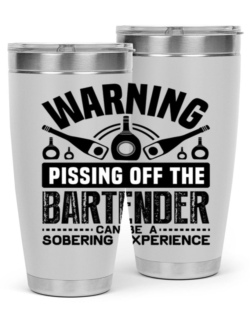 Warning Style 10#- bartender- tumbler
