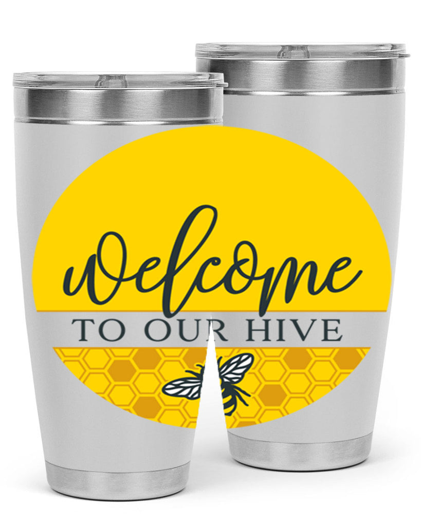 Welcome to our Hive complete yellow590#- spring- Tumbler