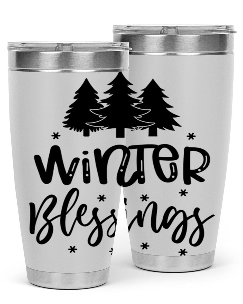 Winter Blessings 489#- winter- Tumbler