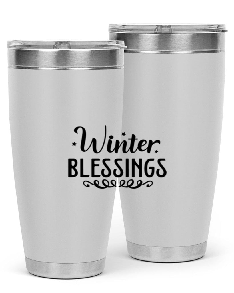 Winter Blessings 490#- winter- Tumbler