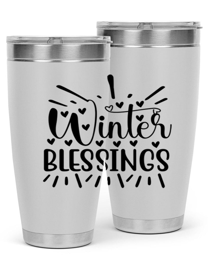 Winter Blessings 491#- winter- Tumbler