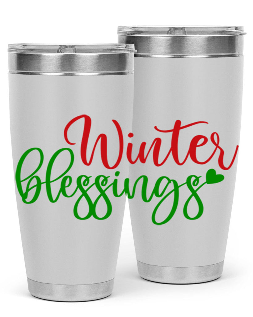 Winter Blessings 492#- winter- Tumbler