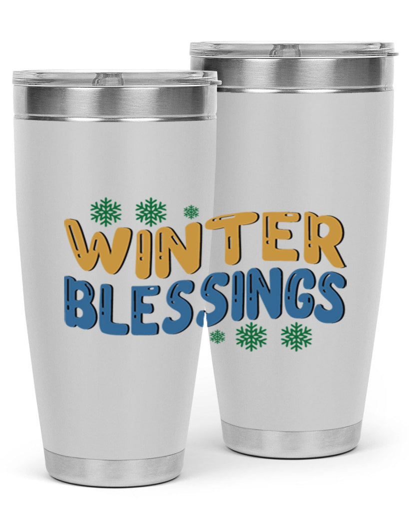 Winter Blessings 547#- winter- Tumbler