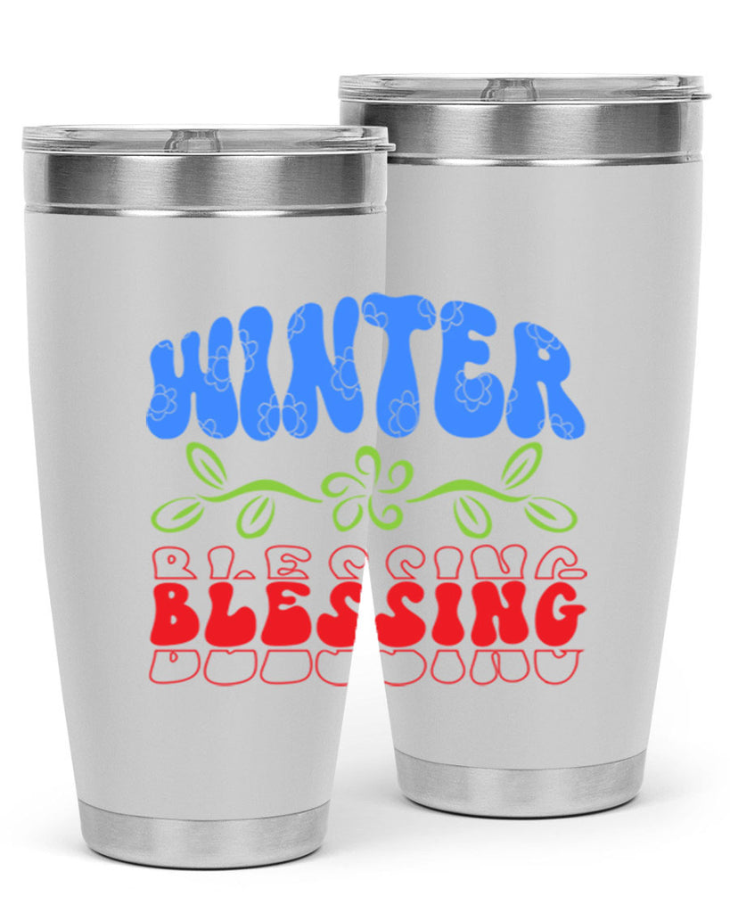 Winter blessing 487#- winter- Tumbler