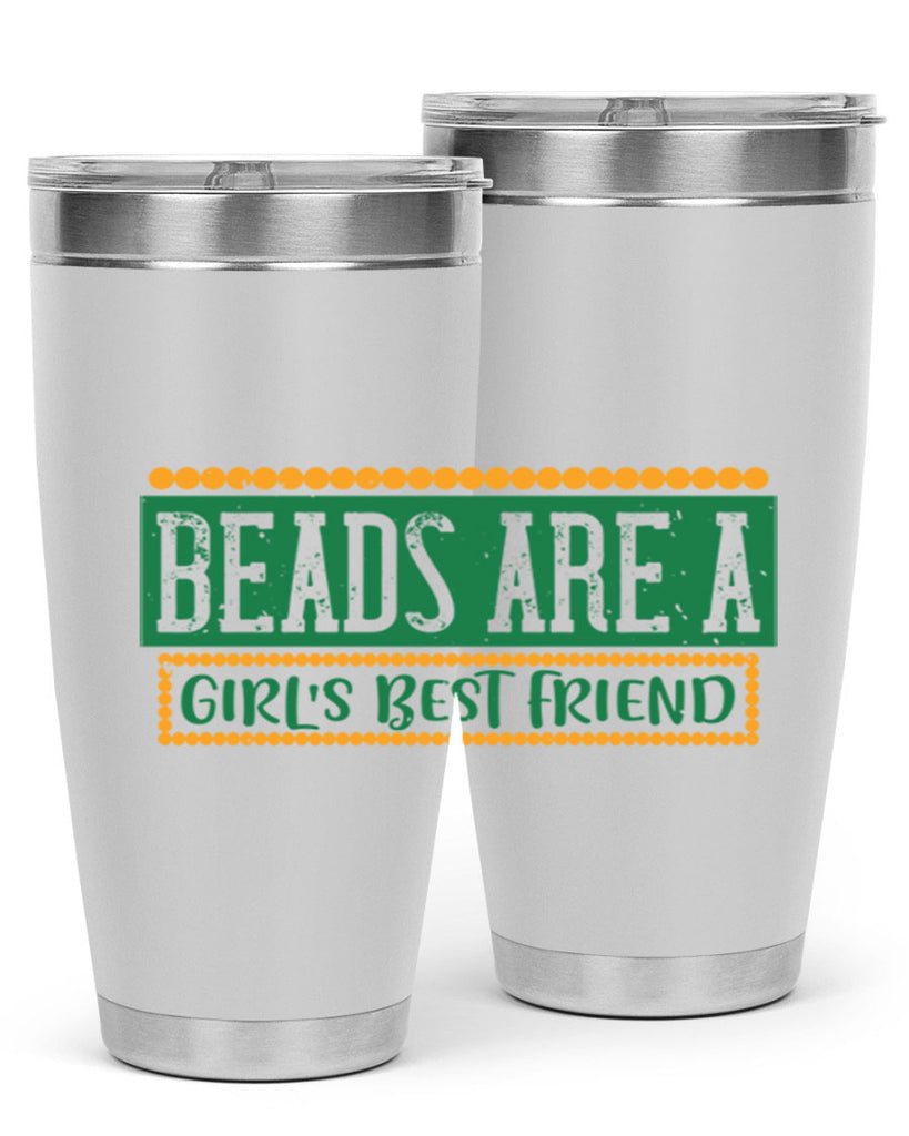 beads are a girls best friend 29#- mardi gras- Tumbler