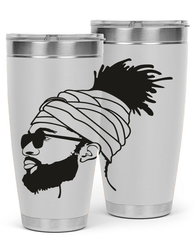 beardman 44#- black men - boys- tumbler