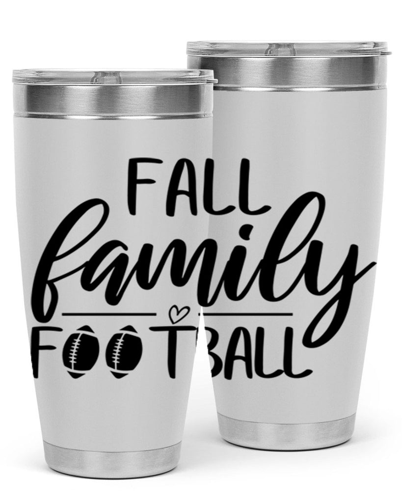 fall family football 100#- fall- Tumbler