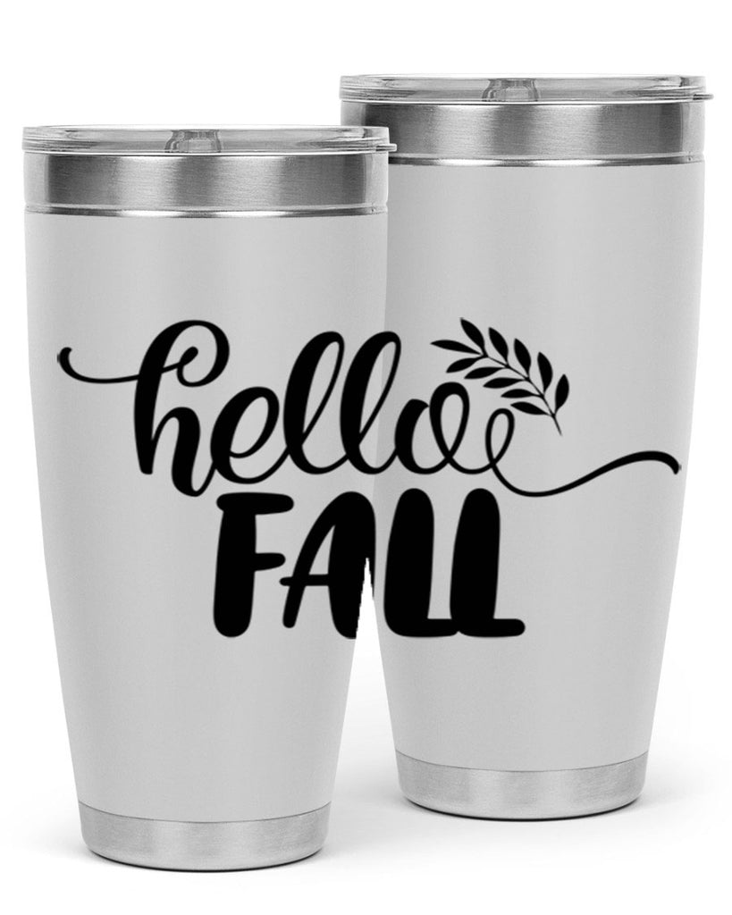 hello fall 54#- thanksgiving- Tumbler