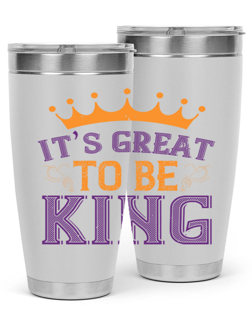 it’s great to be king 61#- mardi gras- Tumbler