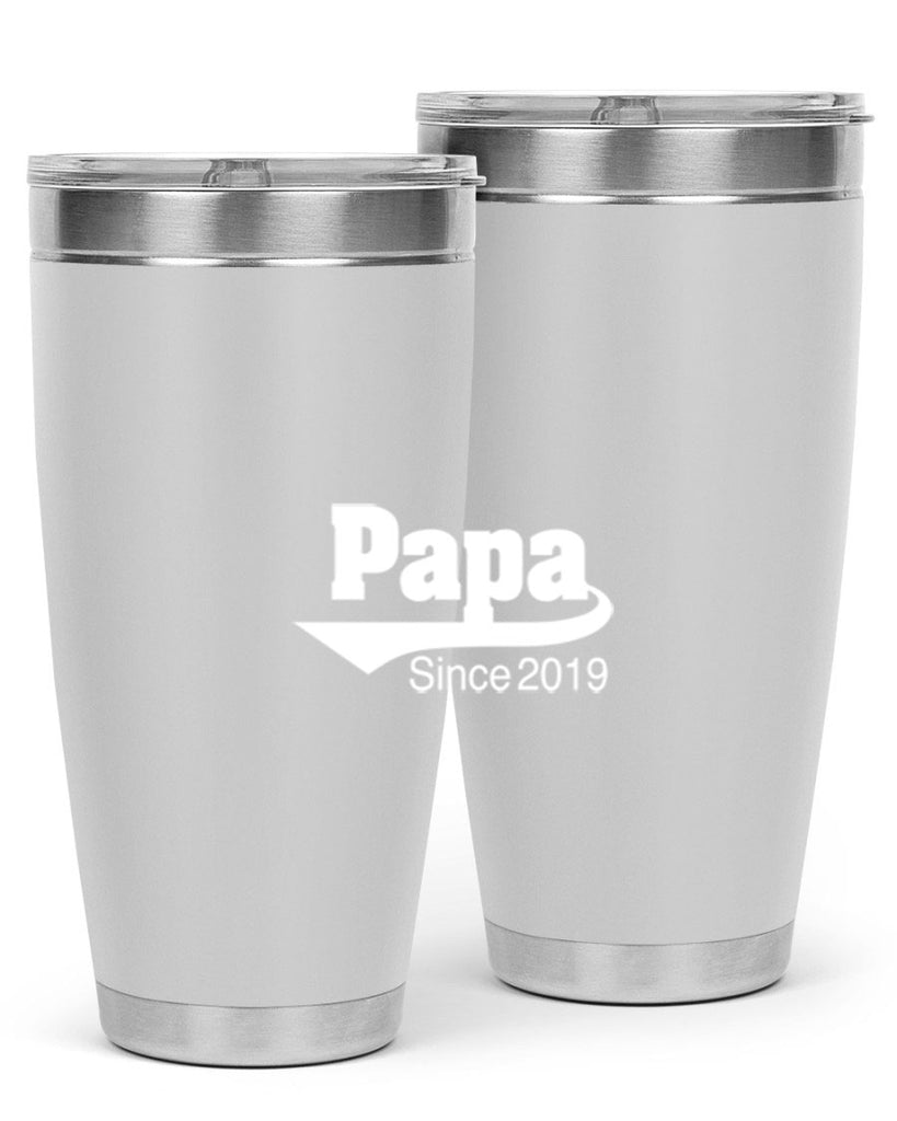 papa since 127#- grandpa - papa- Tumbler