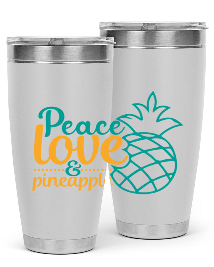 peace love pineapple Style 82#- summer- Tumbler