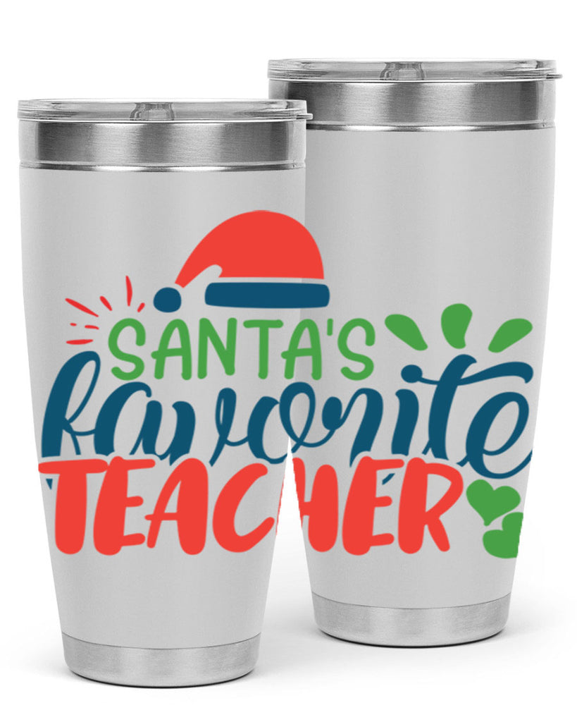 santas favorite teacher Style 151#- teacher- tumbler