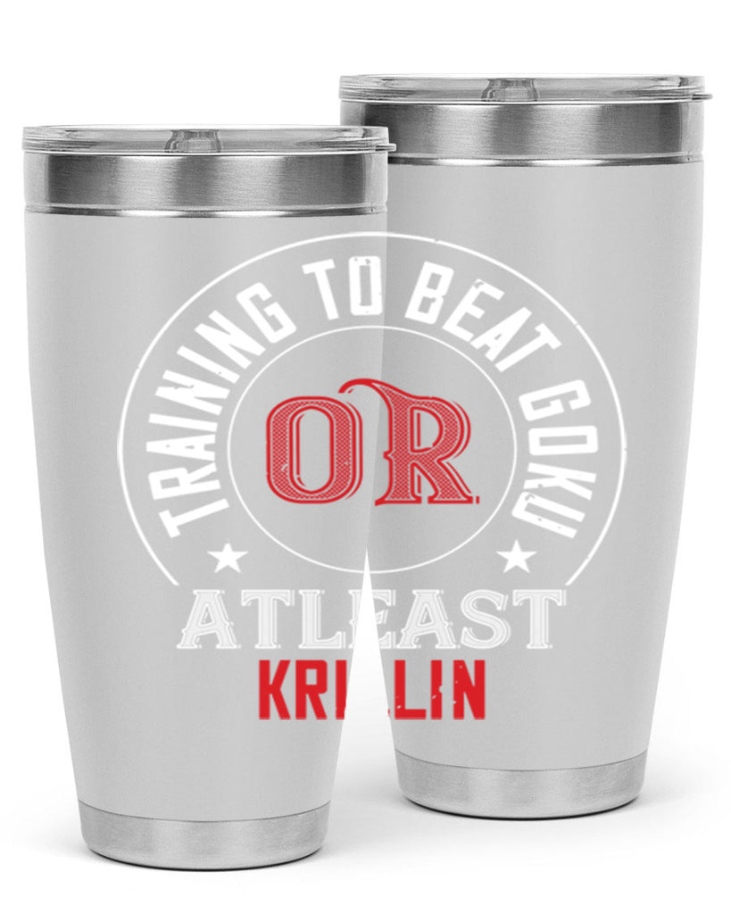 training to beat goku or atleast krillin 60#- gym- Tumbler