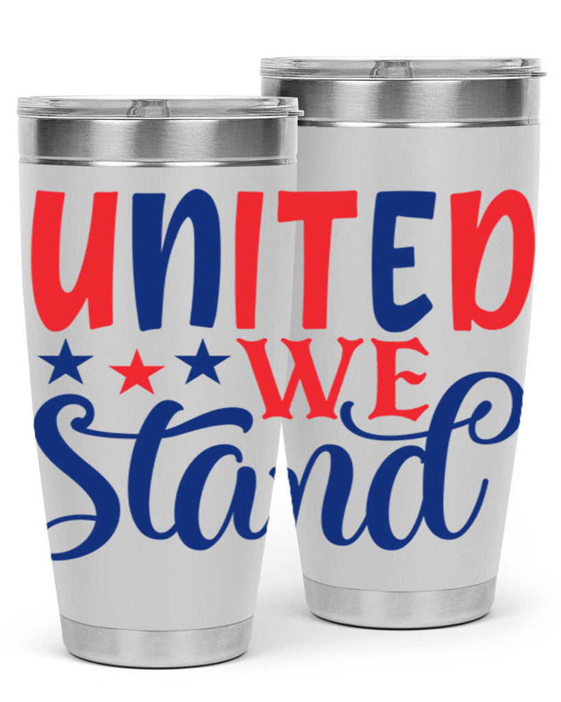 united we stand Style 75#- Fourt Of July- Tumbler
